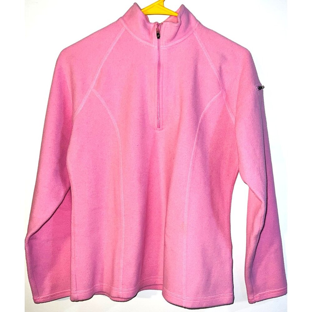 L.L. Bean Youth Pink Fleece Half-Zip Pullover Small